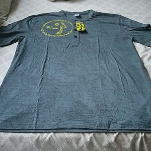 FLASH SALE!! New w/tags Mens Zumba Fitness Surfside Button Tee Size L